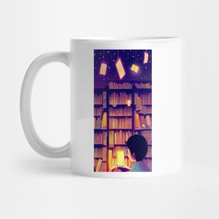 Hygge Library for Bookworm - Find me at the library antique vintage Mug